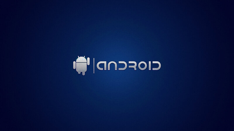 Android Logo on Blue