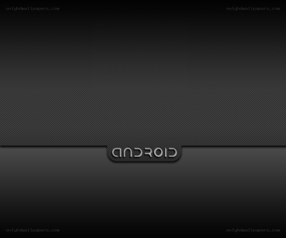 Android logo on dark background