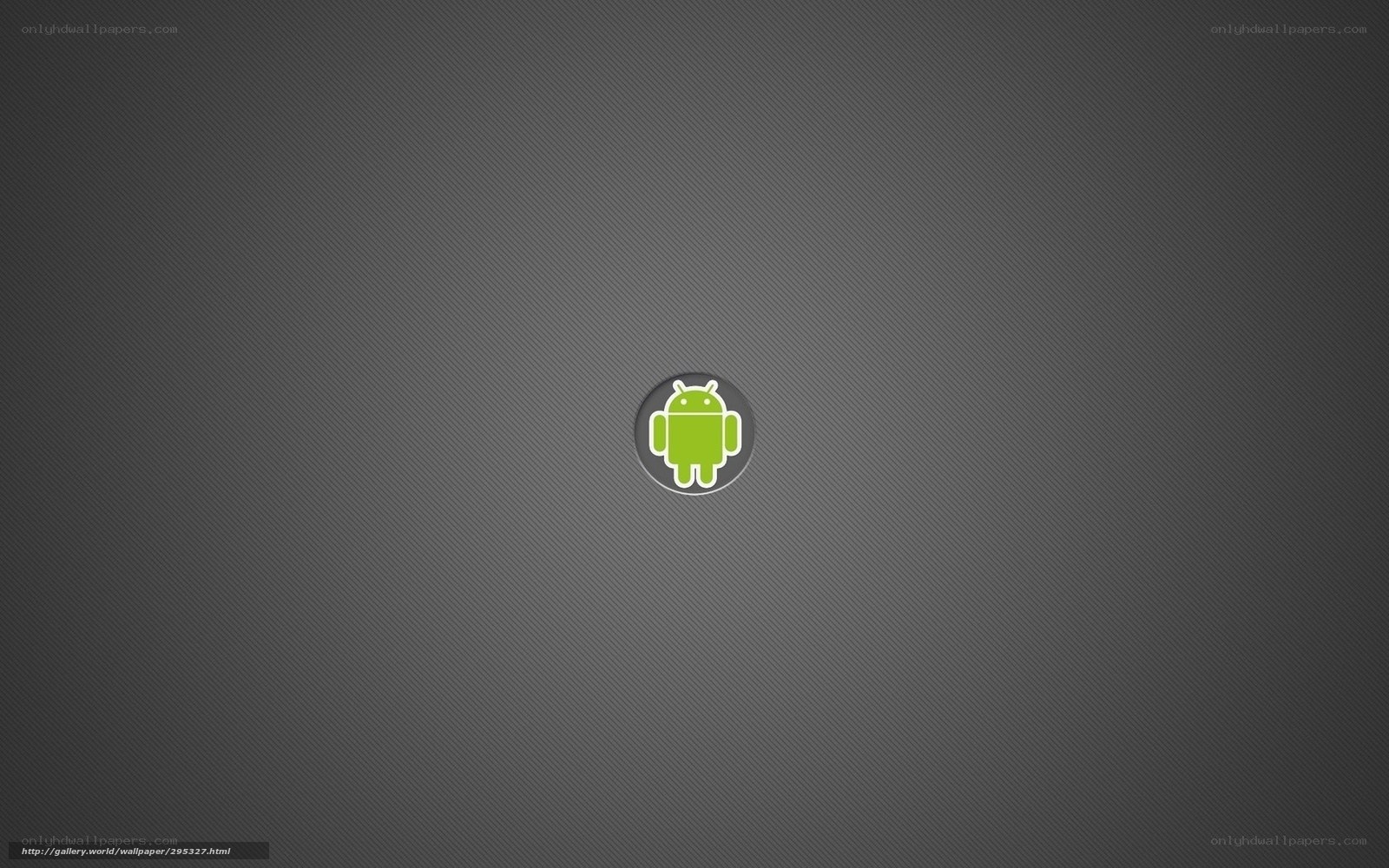 Android logo on dark background