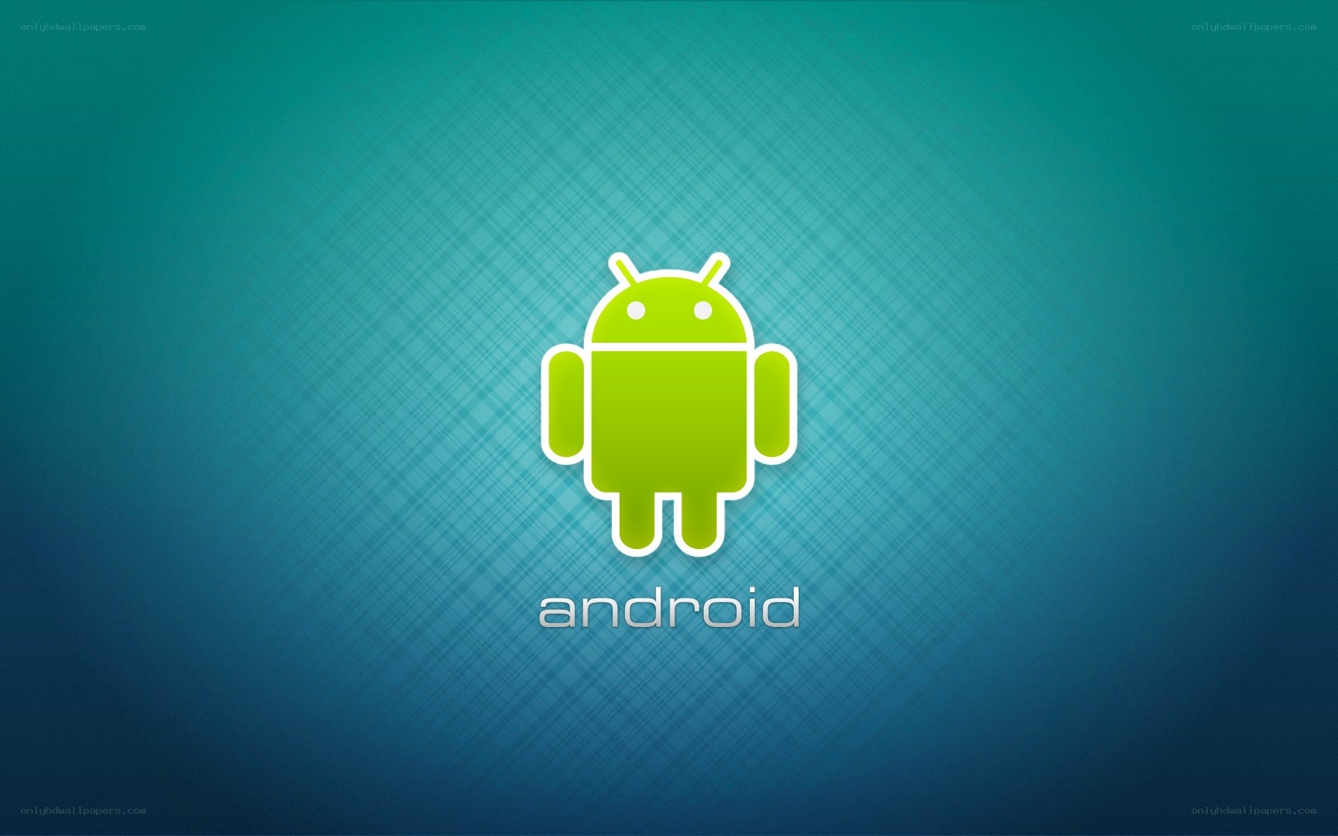 Android logo on gradient background