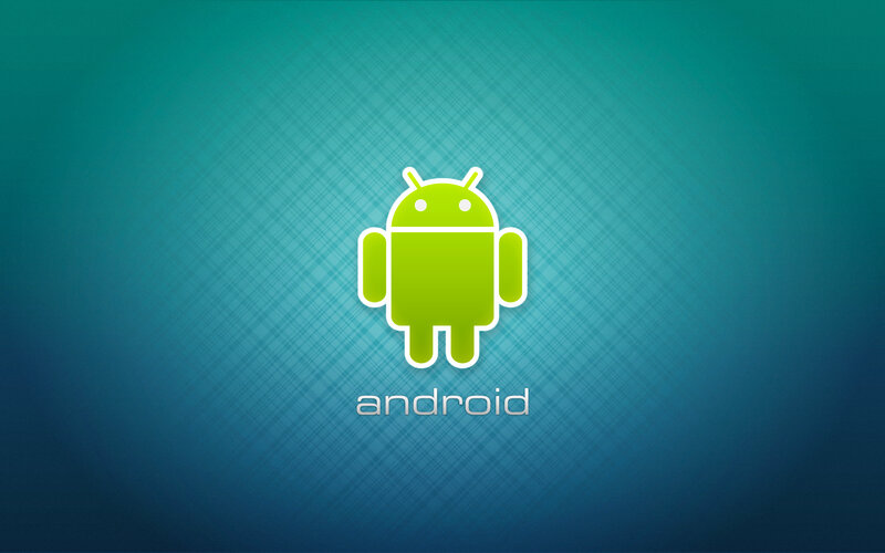 Android logo on gradient background