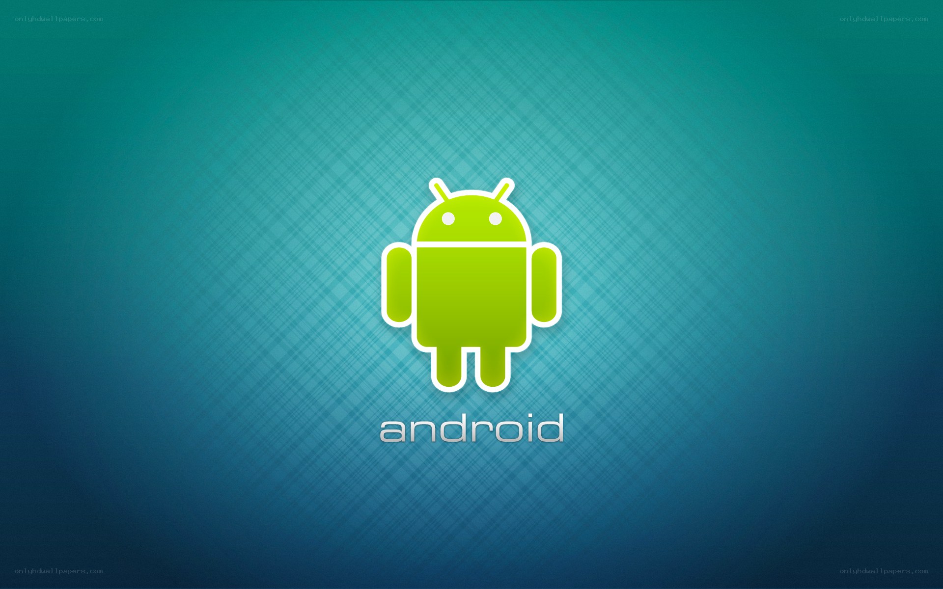 Android logo on gradient background