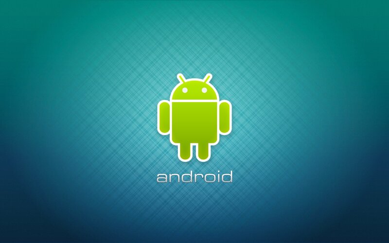 Android logo on gradient background