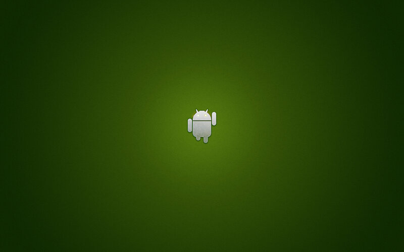 Android logo on green