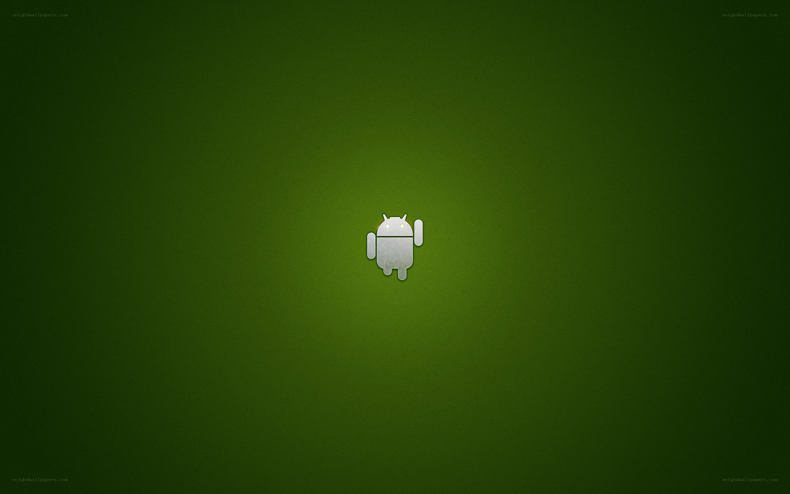 Android logo on green