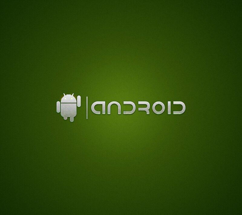 Android logo on green background