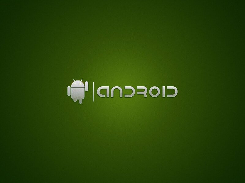 Android Logo on Green — Minimalist
