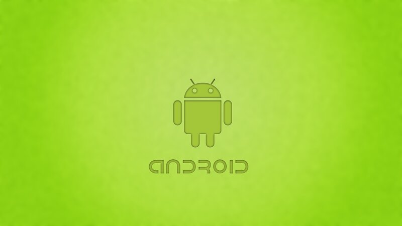 Android logo on green