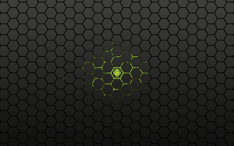 Android Logo on Hex Pattern