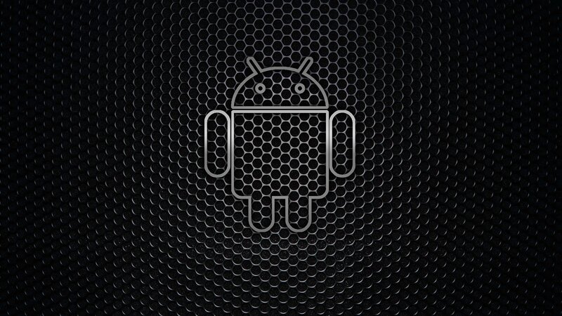 Android logo on mesh background