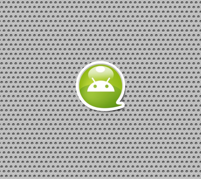 Android Logo on Metal
