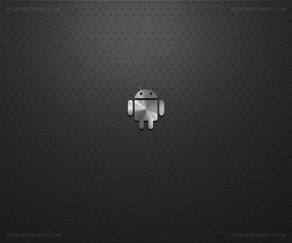 Android logo on textured background