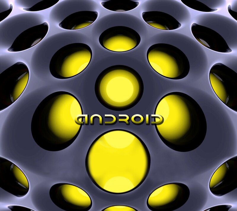 Android logo on textured surface