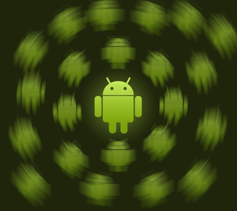 Android logo with motion effect