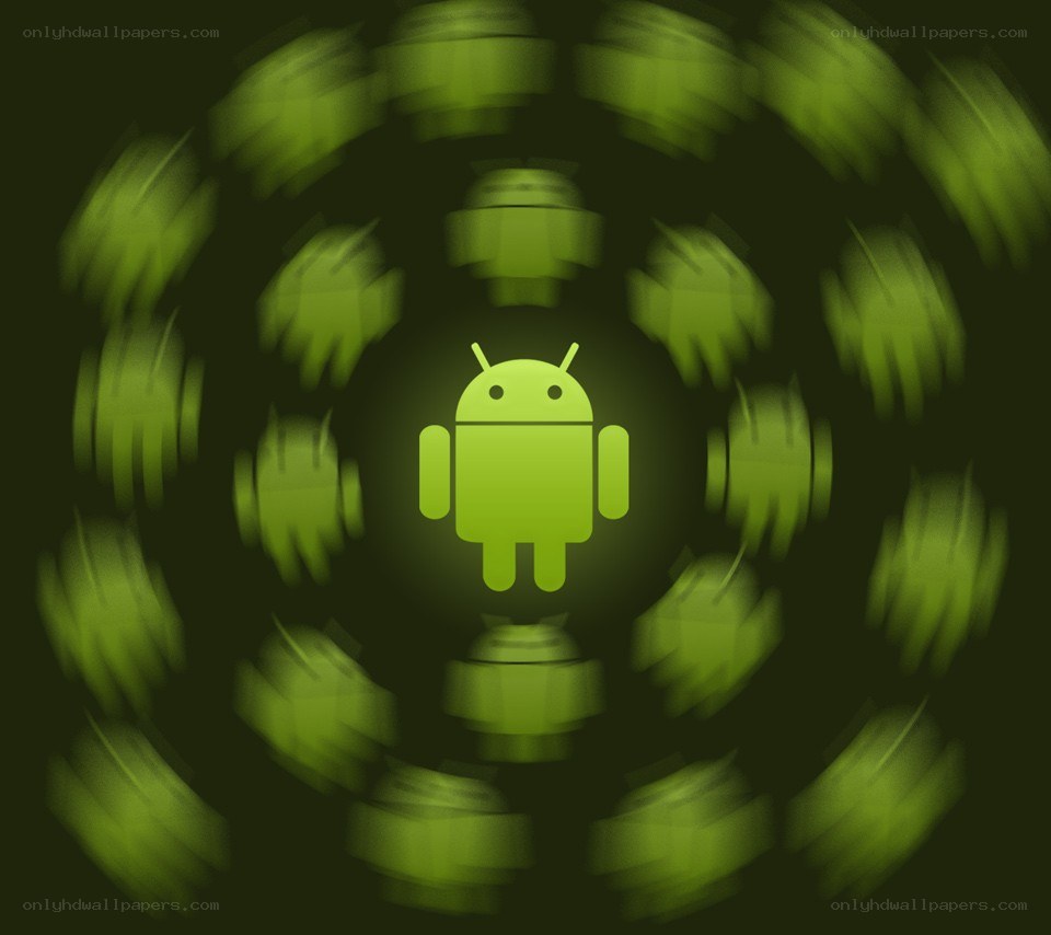 Android logo with motion effect