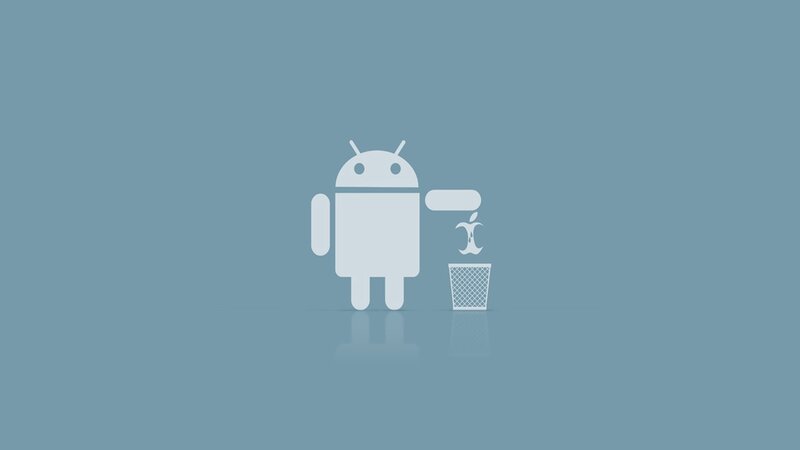 Android mascot trash can