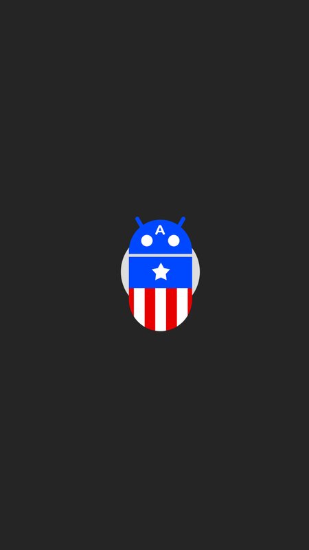 Android Mascot with Flag