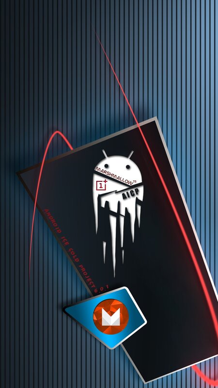 Android Mascot with Ice Effect — Black