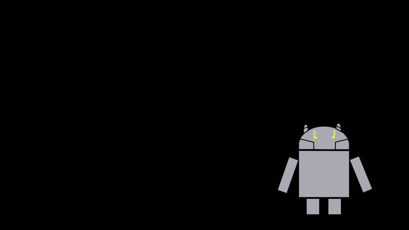 Android Robot Character — Gray