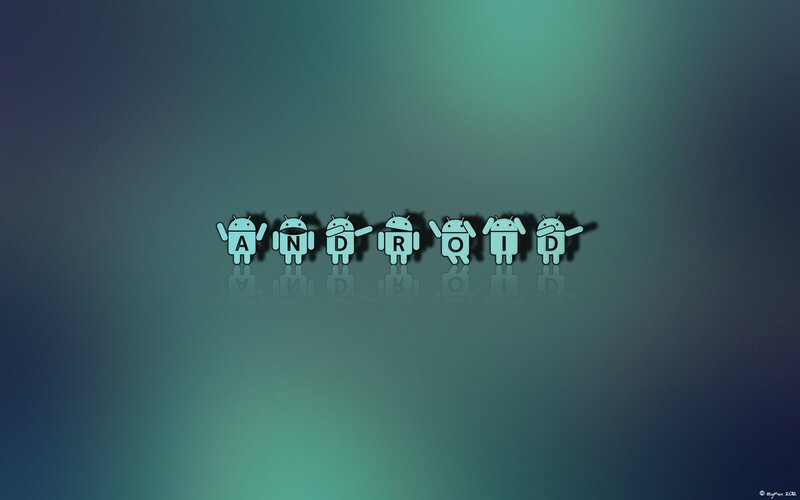 Android Robot Characters — Teal
