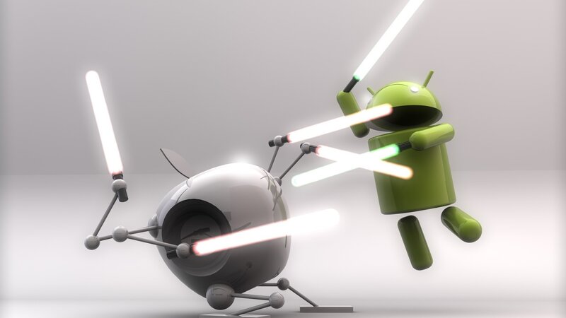 Android Robot Fighting Drone
