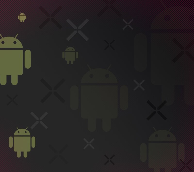 Android Robot Figures — Black
