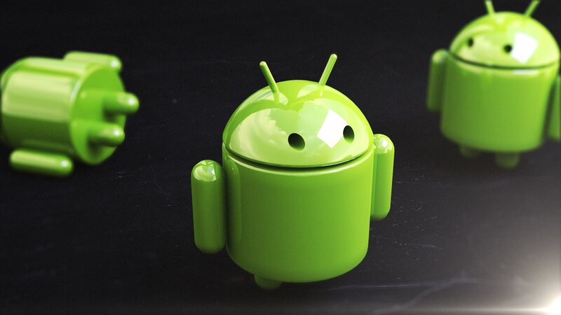 Android robot figurines