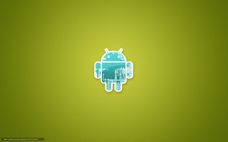 Android Robot Icon — Green, Minimalist, Digital Art, Green Background