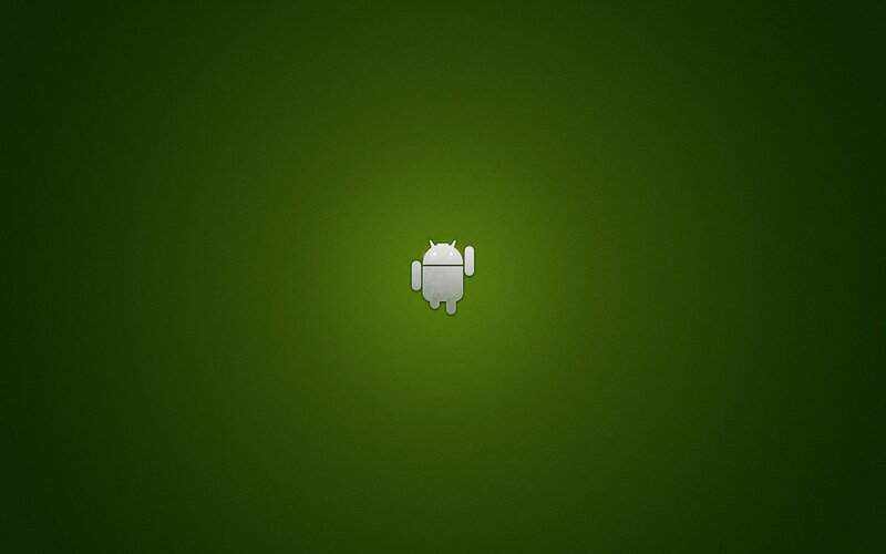 Android Robot Icon — Green, Minimalist, Digital Art