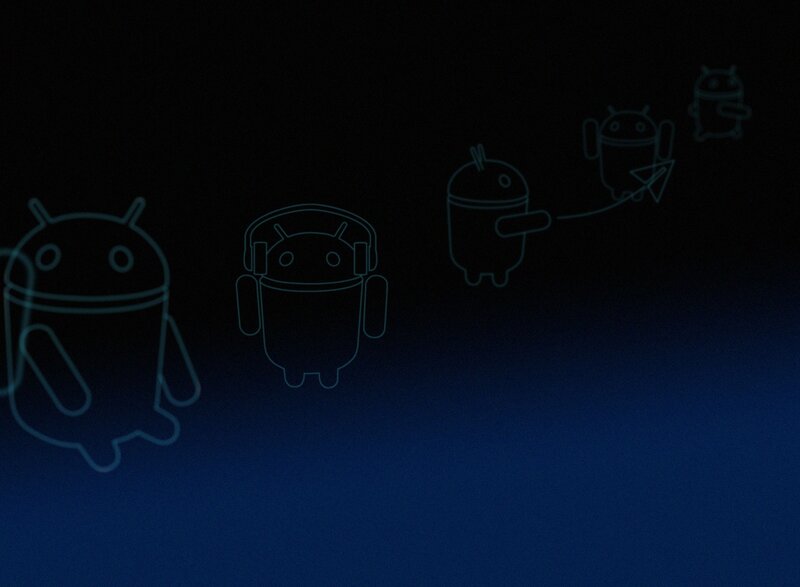 Android robot line-up
