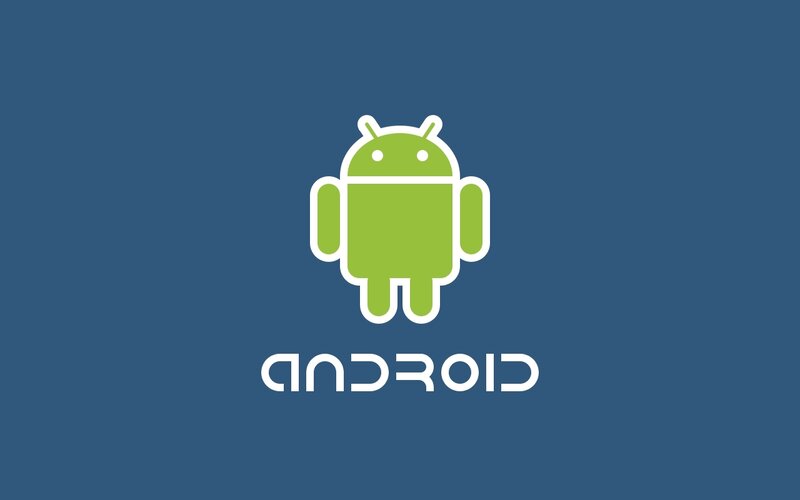 Android Robot Logo — Blue, Neutral