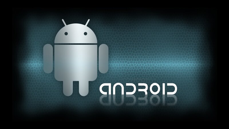 Android Robot Logo — Blue, Technological