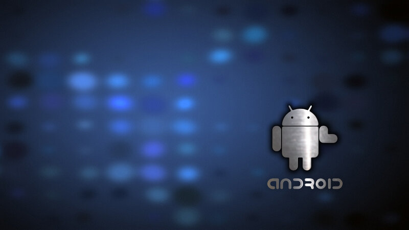 Android Robot Logo — Blue