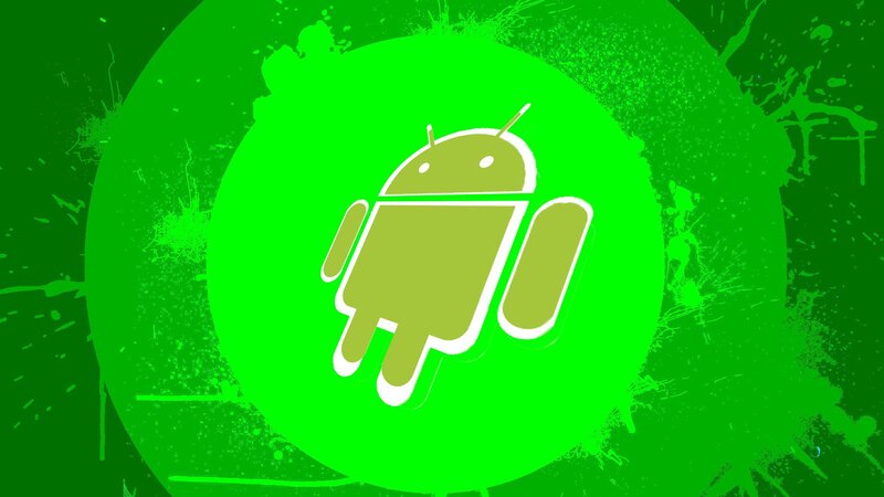 Android Robot Logo — Green, Vibrant