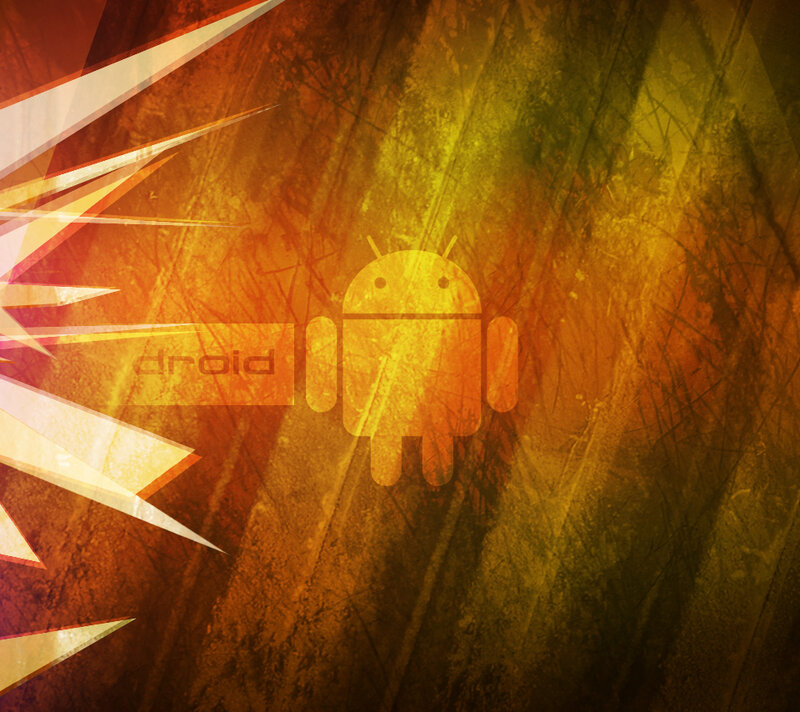 Android Robot Logo — Orange
