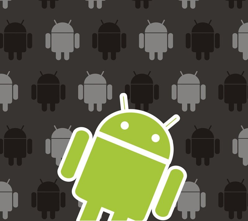 Android robot logo pattern