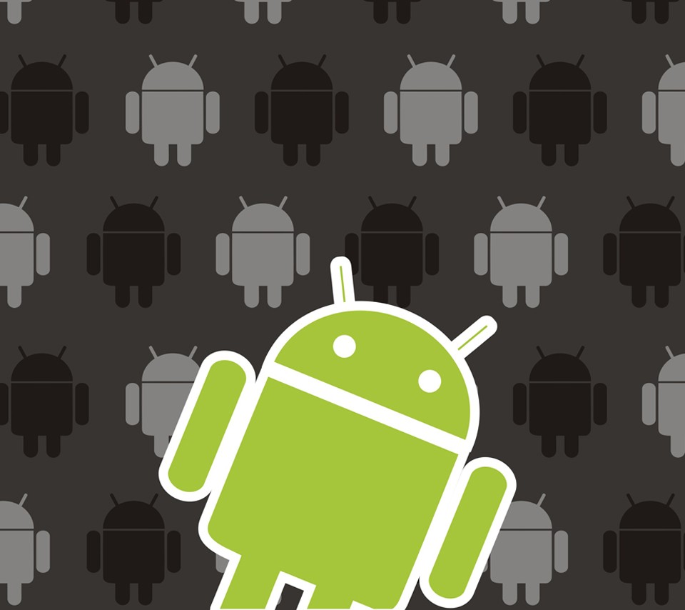 Android robot logo pattern
