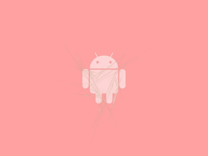 Android Robot Logo — Pink
