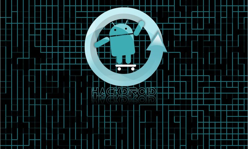 Android Robot on Skateboard — Black