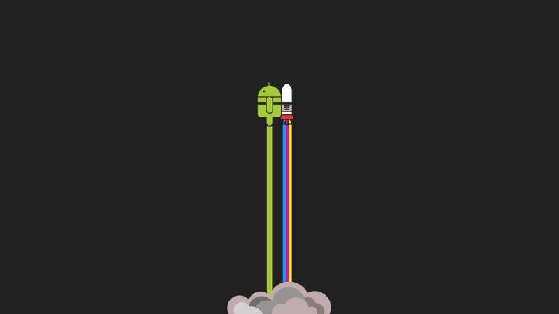 Android Robot Rocket
