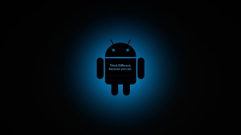 Android Robot Silhouette — Black