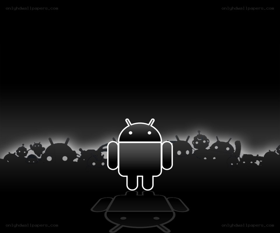 Android robot silhouette