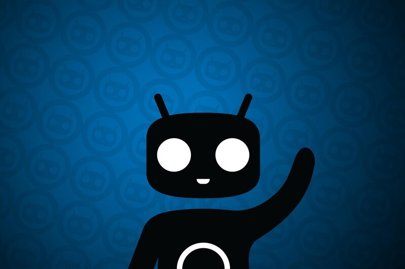 Android Robot Waving — Blue