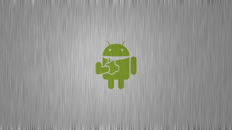 Android Robot with Apple