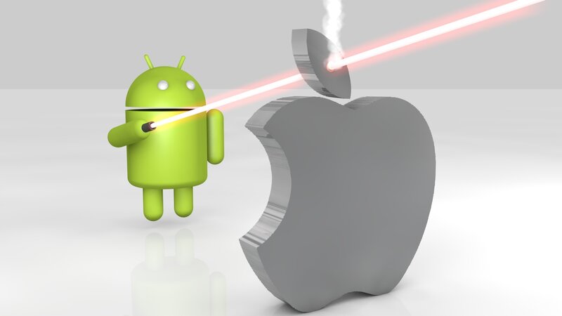 Android Robot with Laser