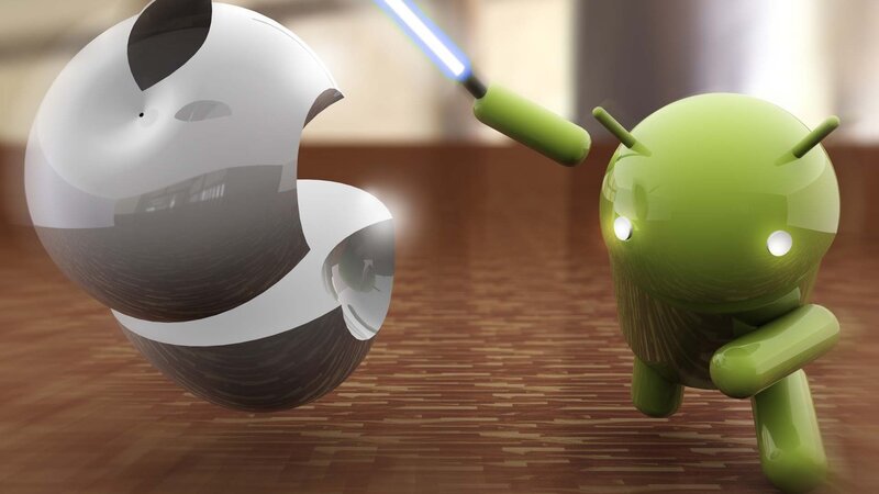 Android Robot with Lightsaber