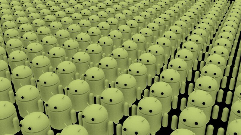 Android Robots in Rows