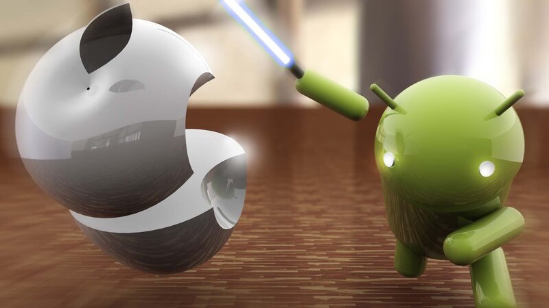 Android vs Apple battle