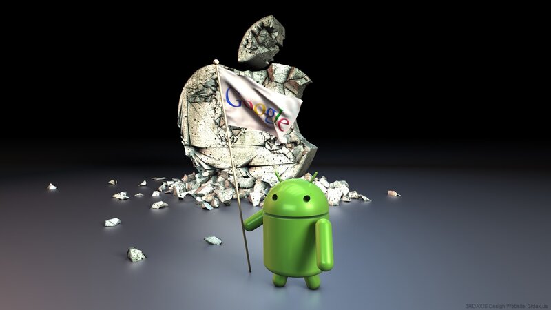 Android vs Apple logo