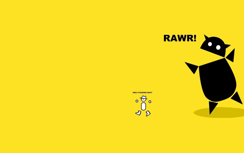 Android vs stick figure